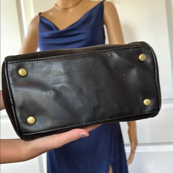 Juicy Couture ROYAL JUICY brown gold bowler bag purse Y2K - Picture 9 of 16